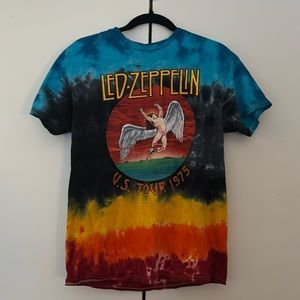 •Medium tie-dyed Led Zeppelin tour shirt